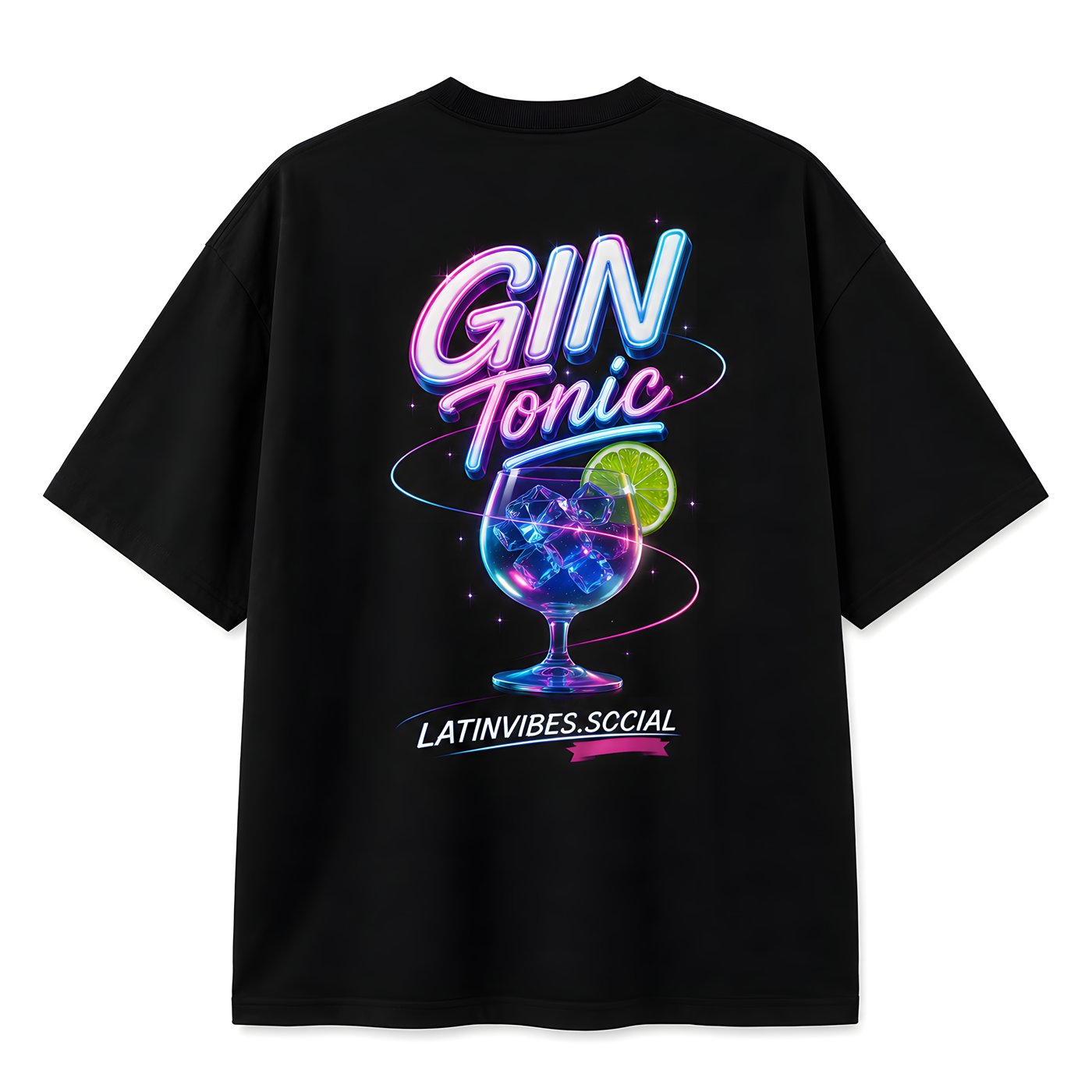 Maglietta Gin Tonic Oversize